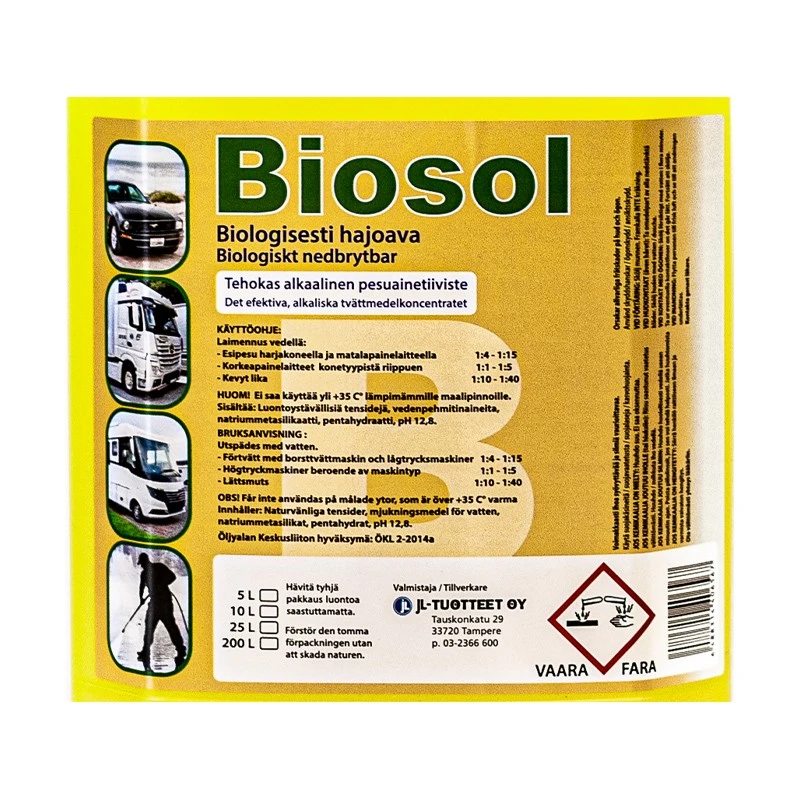 Biosol Ekologinen Pesuaine 25 L 3 Biosol Ekologinen Pesuaine 25 L